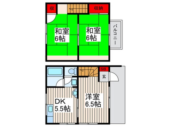 テラスハウス橋本の物件間取画像